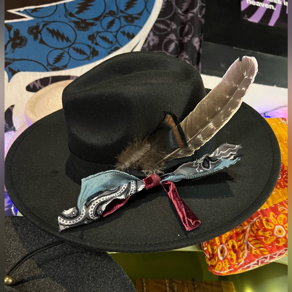 NWT boho Western hat black